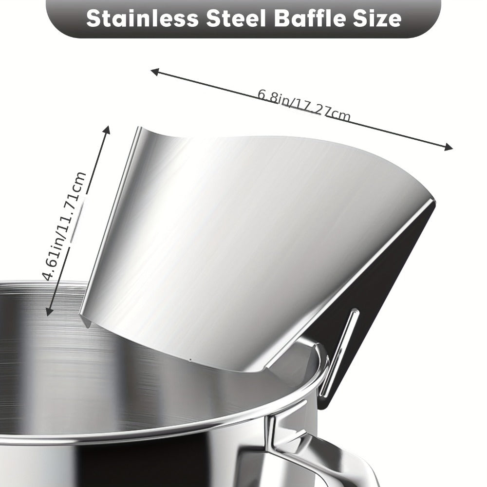 Stainless-Steel-Style Stand Mixer Pouring Chute in One- or Two-Piece Checkout Configurations