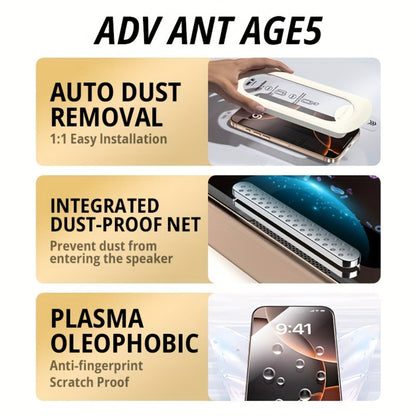 Screen Protector, 8-Piece iPhone Tempered Glass Set with Four Screen Films, Four Camera Lens Covers and Alignment Tools
