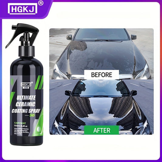 Ceramic Coating Spray for Cars – Paint Protection & High-Gloss Finish, Fast-Apply Car Detailing Coat