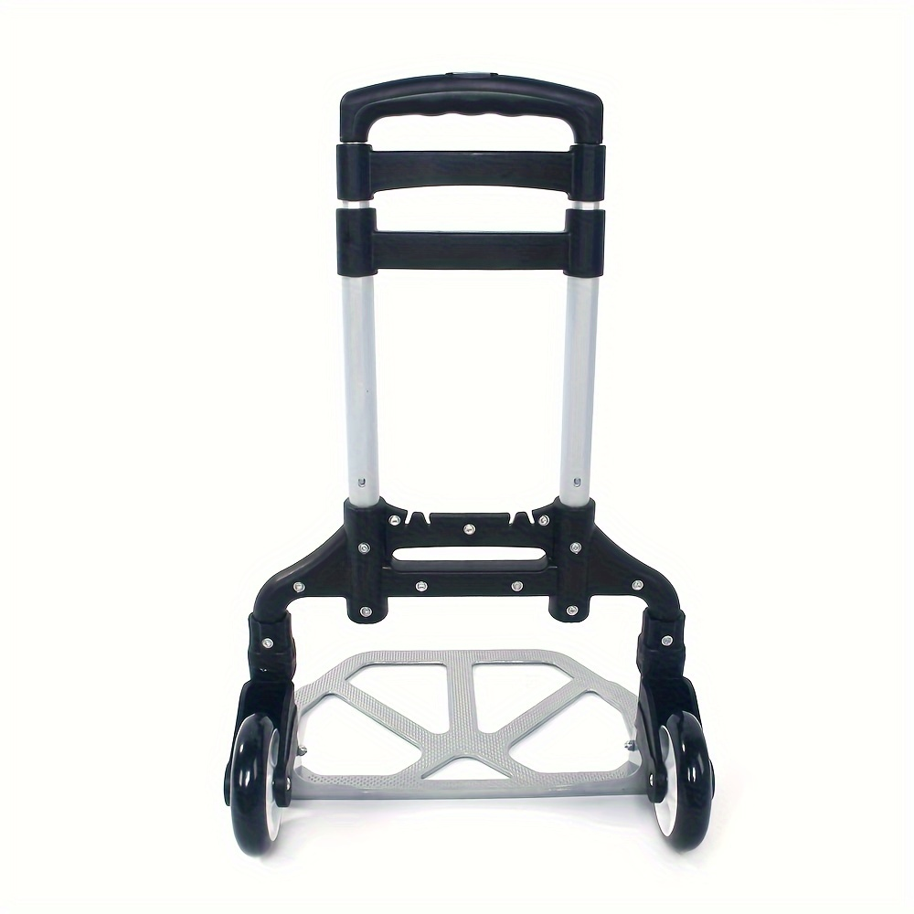 Folding Hand Truck Dolly Aluminum Collapsible Cart Portable Luggage Trolley 165 lbs Capacity