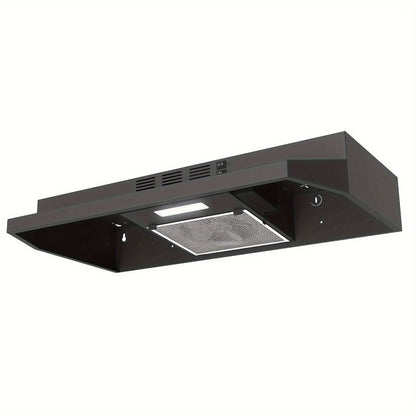 Range Hood 30 Inch Under Cabinet, Ducted & Ductless Convertible Kitchen Vent Hood with LED Light & 2-Speed Exhaust Fan
