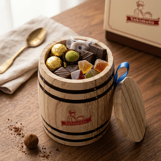 Wooden Barrel Storage Jar with Lid – Rustic Mini Desktop Organizer for Coffee Beans, Sugar, Candy, Keys, Coins & Jewelry | Vintage Handcrafted Trinket Box | Retro Home Office Decor Gift