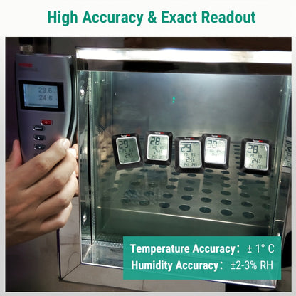 Two-Pack Indoor Digital Thermometer and Hygrometer with Temperature, Humidity and Comfort Indicator