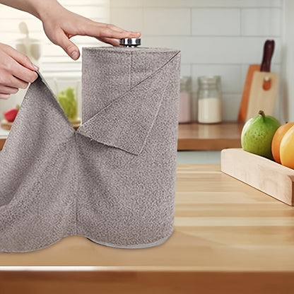 Reusable Tear-Away Cleaning Cloth Roll in Beige, Blue, Green, Pink or Gray with 50- or 100-Piece Options
