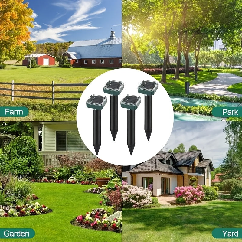 Solar Outdoor Lights for Garden, LED Landscape Path Lights IP44 Waterproof, Solar Lawn Projection Lights for Yard Courtyard Patio, 2/4/6/8/10 Pack Christmas Holiday Decor