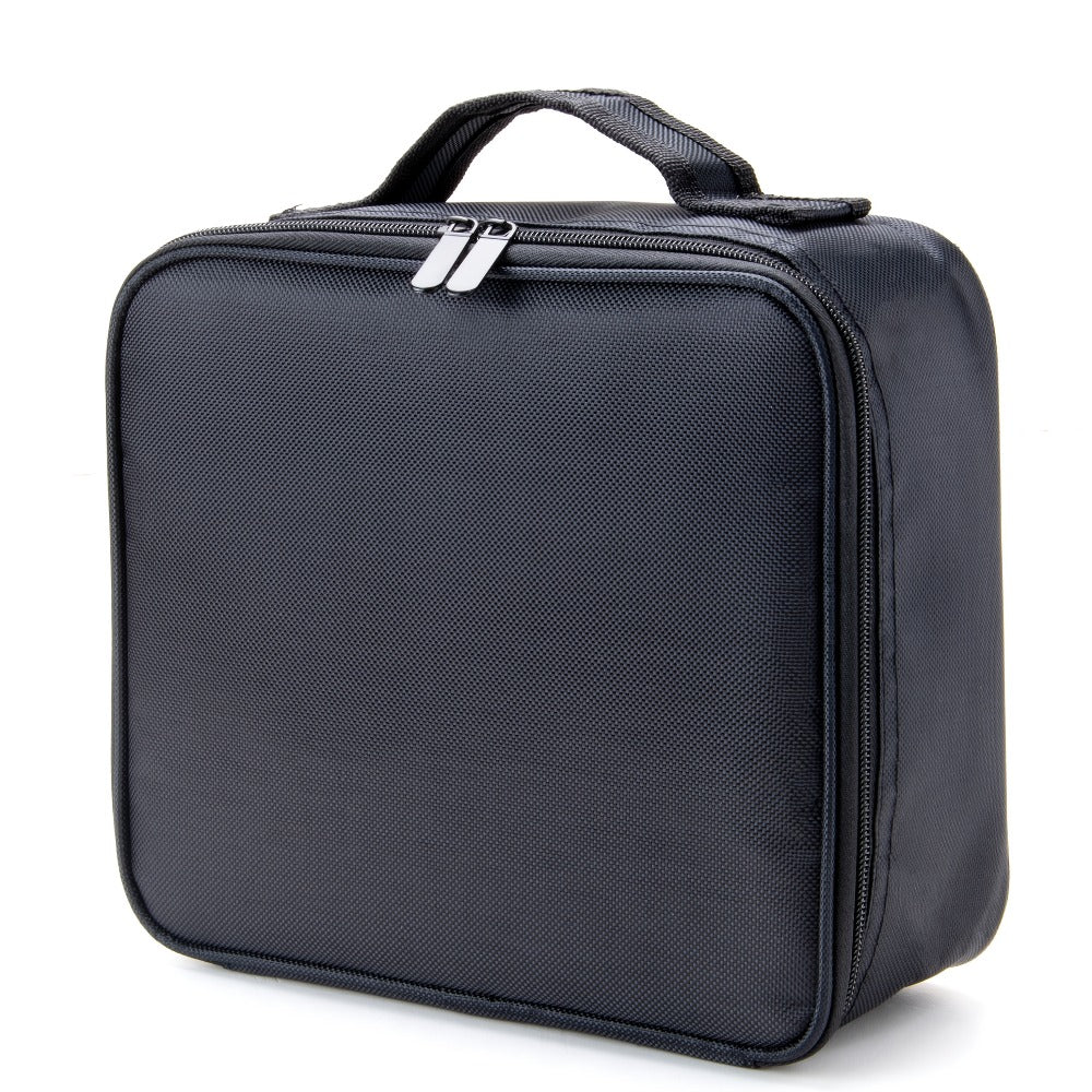 Makeup Bag – Large Makeup Bag for Women Travel Toiletry Case Durable Fabric Cosmetic Organizer Sturdy Handle Easy Clean Lining for…
