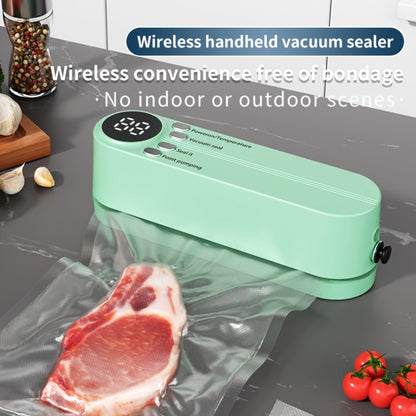Vacuum Food Sealer Machine USB Rechargeable – Portable One-Touch Automatic Food Vacuum Sealer with Inflation Mode & Digital Display for Kitchen Freshness, Camping, Office & Home Use