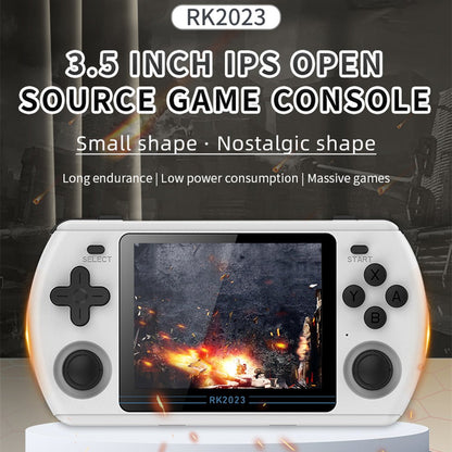 Handheld Game Console Powkiddy RK2023 with 3.5-Inch IPS, 640x480 resolution, 16GB+64GB or 16GB+128GB Options, 3500mAh Battery, Linux