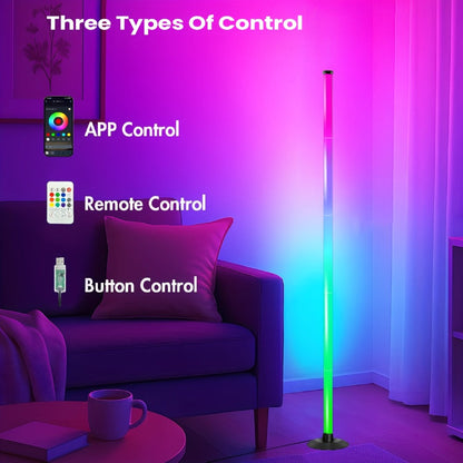 Smart LED Floor Lamp Modern Minimalist for an Everyday Personal Care Routine, with the Listed Configuration