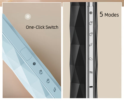 Electric Toothbrush with IPX8 Rating, Five Brush Heads, Metal Handle, USB Charging and Two-Minute Timer