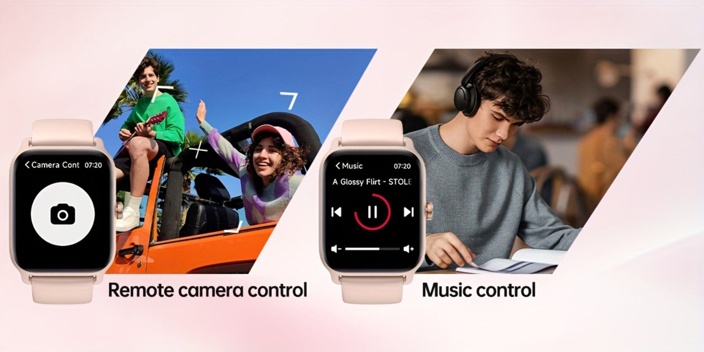 Smartwatch – with Built-in Alexa FAWEIO 1.8" HD Touch Screen, Bluetooth Calling, 100+ Sport Modes, Fitness Tracker Heart Rate Sleep…