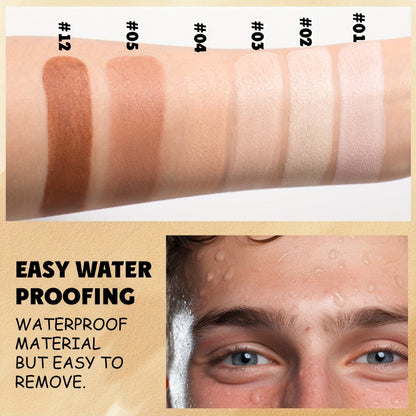 CC Cream Foundation Stick 2-Pack — Full Coverage Concealer, water-resistant extended-wear Natural Matte Finish, Lightweight Moisturizing