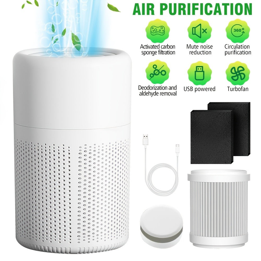 Air Purifier with 3-in-1 HEPA Filter, Air Quality Sensor, Sleep Mode and Single or Two-Piece Options