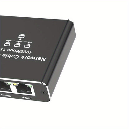 Gigabit Ethernet Splitter 1 to 3, 1000Mbps PoE Network Splitter, 1 In 3 Out RJ45 Adapter for PC, Laptop