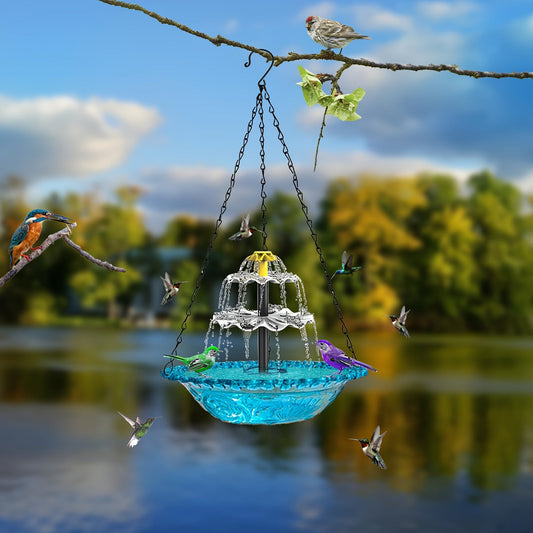 Solar Bird Bath Fountain 3-Tier with Pump – Garden Water Feature