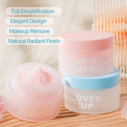 Makeup Remover Cleansing Balm Gentle Hydrating Fast-Melt Formula — Deep Cleanse Sensitive Skin, No Residue, Cold-Brewed Peach & Coconut
