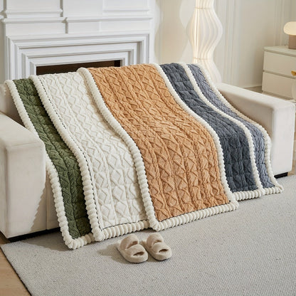 Bohemian Quilted Sofa Cover with Ruffles - 300GSM Shu Velveteen Anti-Slip Pet Friendly Machine Washable Plush Slipcover for Loveseat 3-4 Seater Sectional Sofa, 5 Colors