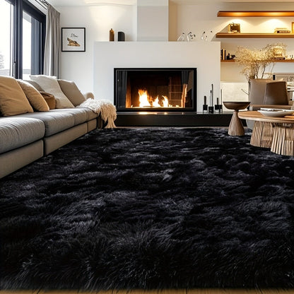 Area Rug 8x10 Fluffy Shag with 1.8-Inch Plush Pile and Nine Colors for Bedroom or Living Room