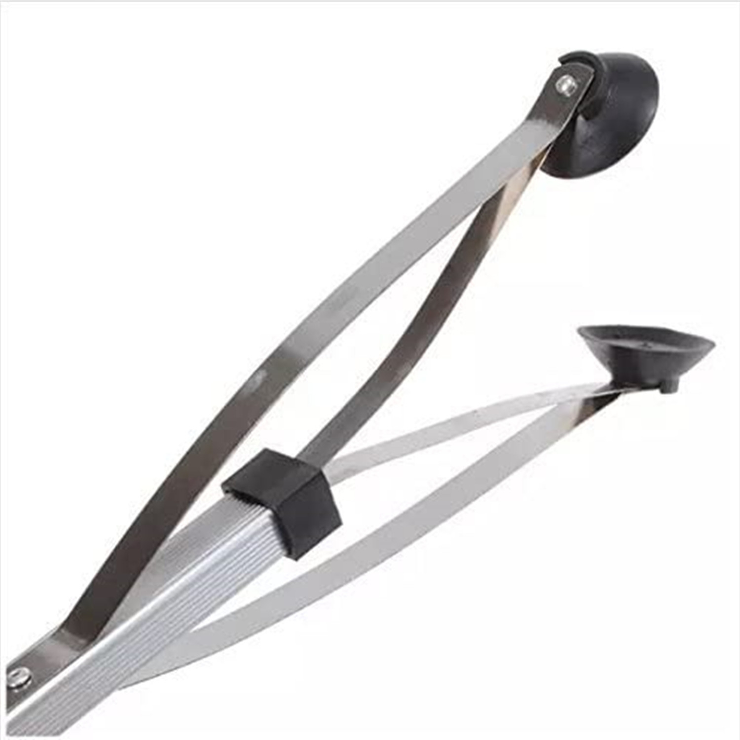 Reacher Grabber Tool 32-Inch Foldable 2-Pack - Aluminum Alloy Extender with Rubber Suction Cup Grippers, Safety Lock & Ergonomic Pistol Handle for Home, Garden and Outdoor Use