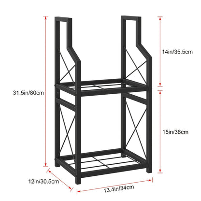 Firewood Rack | Heavy Duty Steel Indoor Outdoor Fireplace Patio Deck