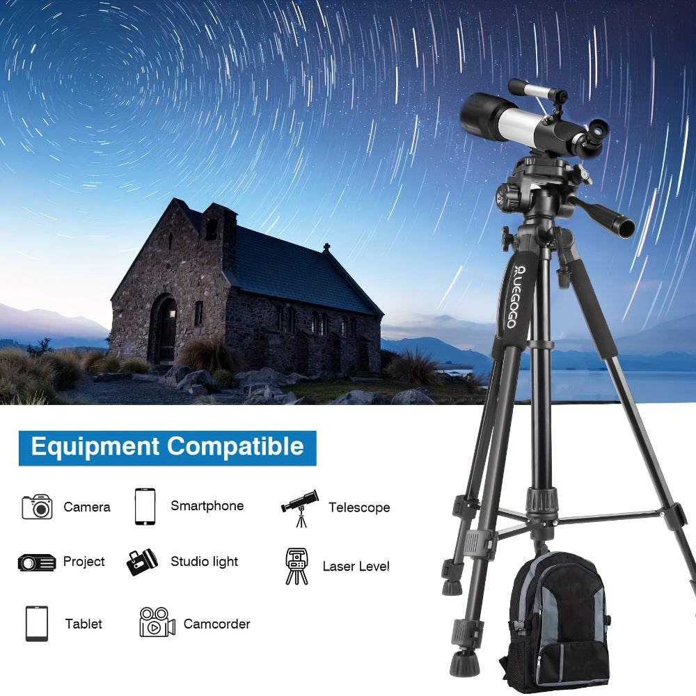 Camera Tripod 5ft Heavy Duty for DSLR & Mirrorless with Phone Holder & Storage Bag – Portable Professional Video Stand for Photography, Vlogging, Streaming, YouTube & Travel