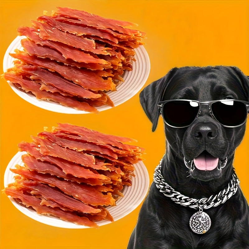 Dog Treats Duck Jerky, Chicken Pieces and Beef Sausage Assortment with Four Retained Flavor Options