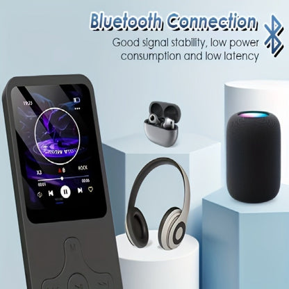Bluetooth 5.0 MP3 Player with 64GB Micro SD Card, Built-In Speaker, FM Radio, Voice Recorder, E-Book & Photo Viewer, 1.8" Screen, Portable Music Player for Running Travel Gym – Black