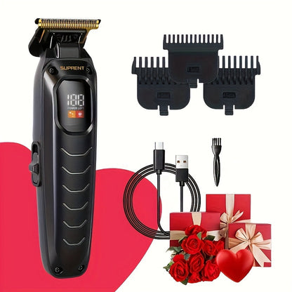 Hair Clippers & Beard Trimmer Set for Men - SUPRENT Professional Cordless Grooming Kit with T-Blade Trimmer