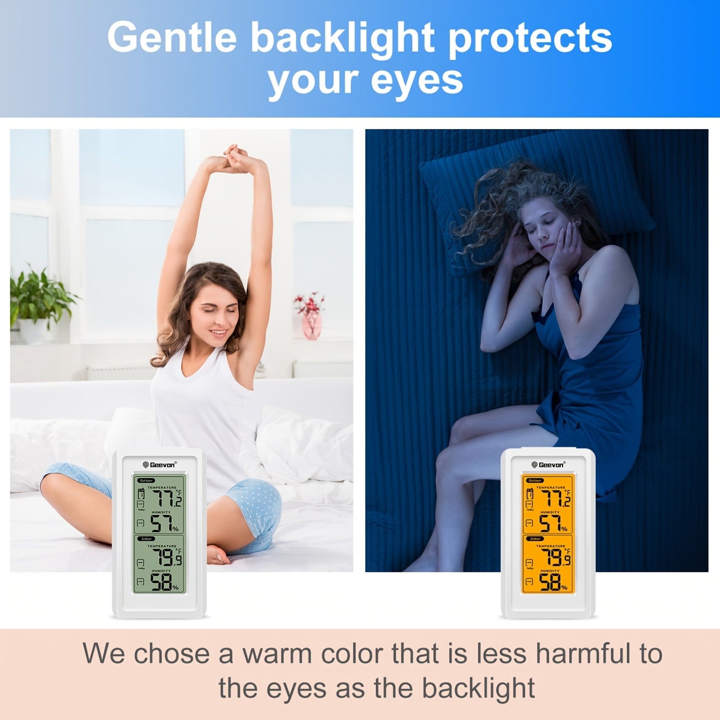 Wireless Thermometer | Digital LCD Indoor Outdoor 3 Sensor Baby Room