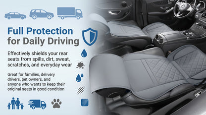 Car Seat Covers Front Pair with Full-Surround High-Back Design and Fifteen Color or Pattern Options