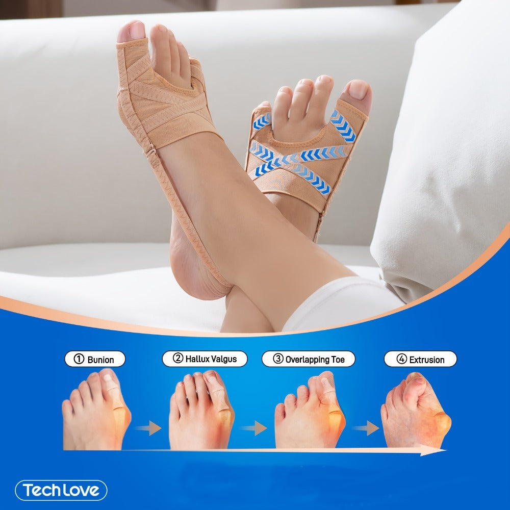 Adjustable Toe Separator Splint in Small or Large Sizes for Left or Right Foot, Two Checkout Options