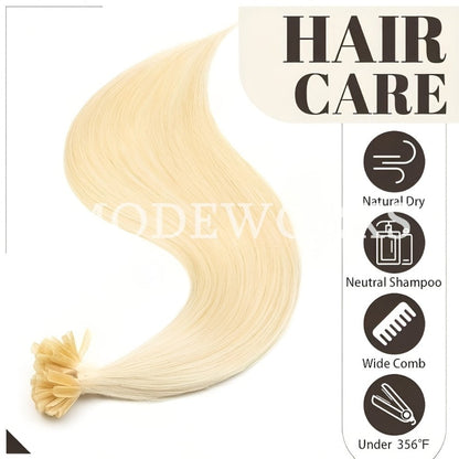 U-Tip Wavy Hair Extensions in 12, 14, 16, 18 or 20 Inch Lengths and 11 Protected Color Labels