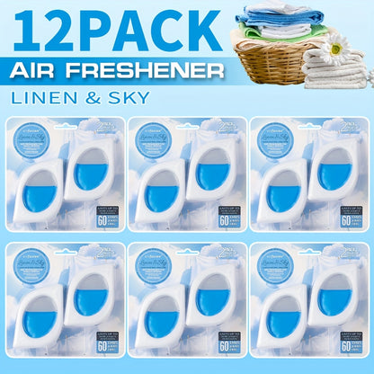 Compact Air Freshener Cups in Six Scents, Available in 2, 6 or 12 Packs for Closets, Bathrooms and Small Spaces