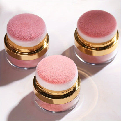 Powder Blush Set 3 Colors with Pearl Powder Rose Oil & Squalane Formula — Natural Glow Lightweight Buildable Cheek Color for All Skin Tones Easy Blend