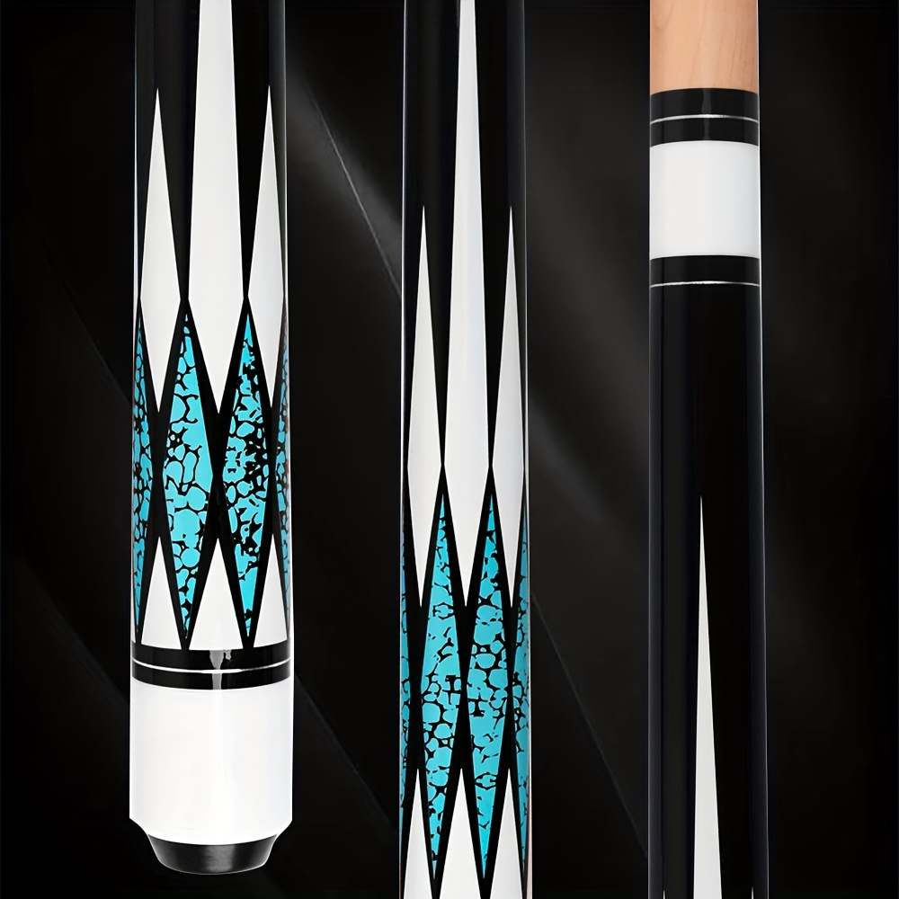 Pool Cue 58 Inch 13mm Tip 20oz - 1/2 Split Maple Billiard Cue Stick for Men & Women, Durable Multi-Color Design, Great for Home Game Room, Family & Friends Billiards, Red Black Blue Purple Green