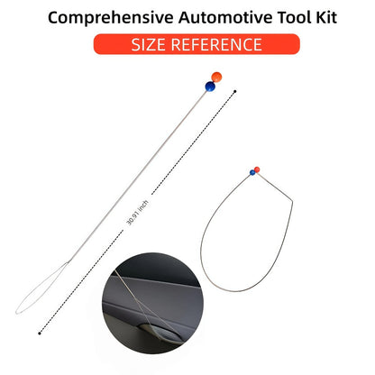 Air Wedge Pump Car Door Unlock Kit – Emergency Lockout Tool Set with Long Reach Grabber & Window Opening Gripper, 20 & 26-Piece No Battery Required