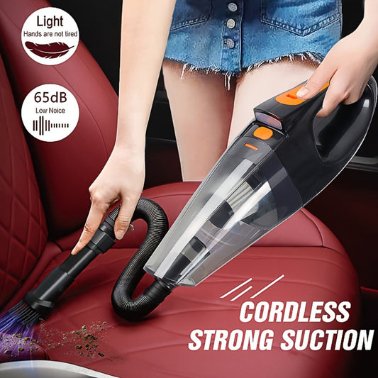 Handheld Vacuum Cleaner with 9000Pa Suction, 4000mAh Battery, Five Attachments and Two Color Options