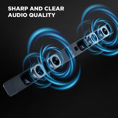 2-in-1 Separable TV Soundbar with Subwoofer – Surround Home Theater Sound Bar for Smart TV, ARC, Optical & AUX Connection, DSP Technology, Infrared Remote Control, Wireless Speaker System