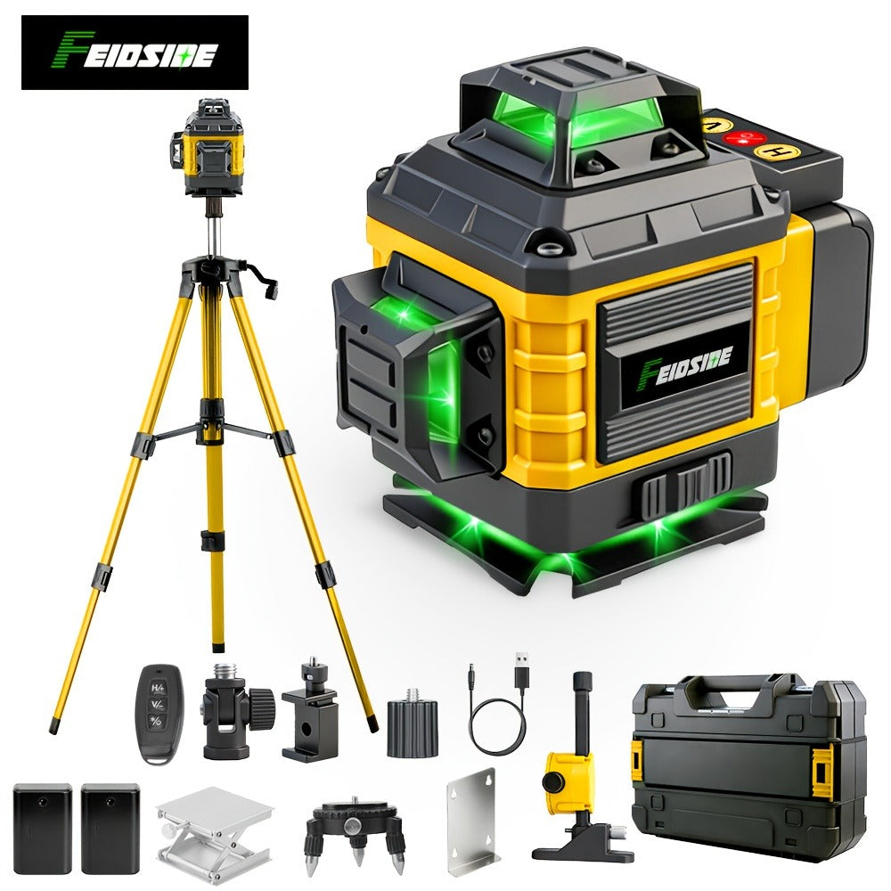 16-Line-Labeled Laser Level Kits in Five Packages with Tripod and No-Tripod Checkout Options