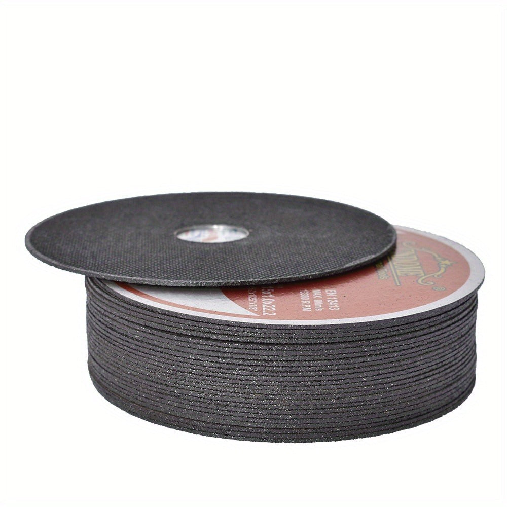 Cut-Off Wheels 100-Pack 4-1/2 Inch Aluminum Oxide Cutting Discs - 0.040" Thin Kerf, 7/8" Arbor, 13300 RPM for Angle Grinder, Metal, Stainless Steel & Steel Cutting, A60TBF Grade Bulk Set