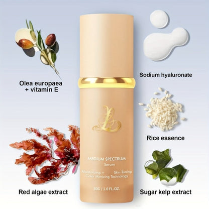 Two-Pack 4-in-1 Color-Changing Liquid Foundation with Pump Bottles and Natural-Finish Label