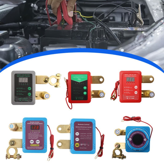 Remote Battery Disconnect Switch 240A 12V/24V – Wireless Kill Switch with Digital Display & Auto Power Shut-Off for Car, Truck, Boat – Magnetic Latching, 500A Instantaneous, Anti-False Contact