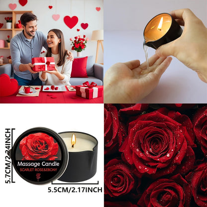 Black-Tin Massage Candle with Scent and Pack-Count Options for Spa, Pedicure and Body-Oil Use
