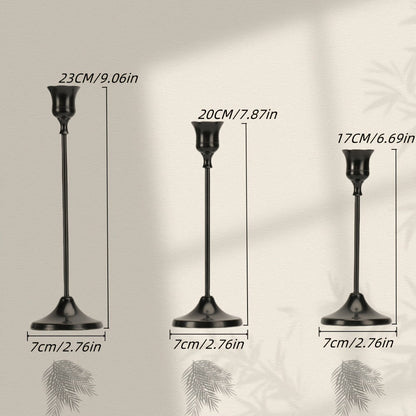 Cone Candle Holders Set of 30, Bulk Metal Candle Stands, Vintage Taper Candle Holders for Home Decor, Fireplace Centerpiece, Festive Dining Table Decorations