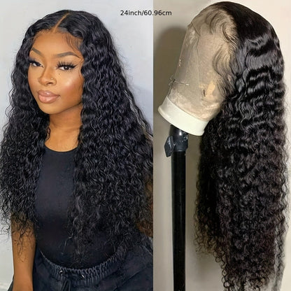 HD Lace Body Wave Wig 13x4 180% Density Human Hair Pre Plucked Glueless Natural Hairline for Women | Natural Black 24 Inch | Beginner Friendly Daily Wear