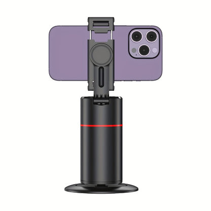 Gesture Control Auto Face Tracking Tripod with 360° Rotation & Wireless Remote No App Required – Smart AI Phone Holder for Vlogging Live Streaming TikTok YouTube Fitness iPhone Android Black Pink