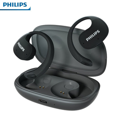 Philips TAT2708 True Wireless Earbuds, Stereo Surround Sound ENC Noise Cancellation Touch Controls Built-in Mic, 24H Polymer Battery USB-C Fast Charging Case, Lightweight for Commuting Workouts Daily Use