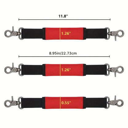Red Handle Strap for JBL Xtreme / Xtreme 2 / 3 / 4 / 5 Portable Bluetooth Speaker | Detachable Replacement Carrying Strap, Premium Nylon & Neoprene, Anti-Slip Alloy Hook – Strap Only
