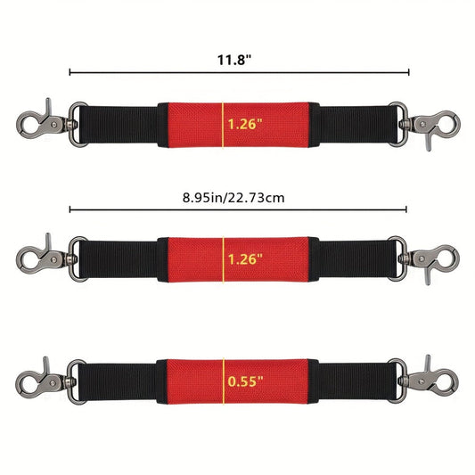 Red Handle Strap for JBL Xtreme / Xtreme 2 / 3 / 4 / 5 Portable Bluetooth Speaker | Detachable Replacement Carrying Strap, Premium Nylon & Neoprene, Anti-Slip Alloy Hook – Strap Only
