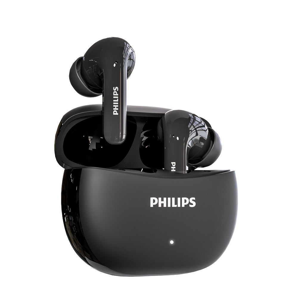 Philips TAT1320 True Wireless Earbuds Bluetooth 5.4, 13MM Drivers Deep Bass, Ultra-Long Battery Life, Type-C Fast Charging, ENC Mic, In-Ear Stereo Headphones for Gaming Business Sports